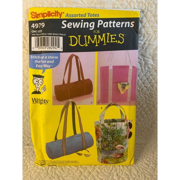 Simplicity Misses Handbag Totes Sewing Pattern 4979 - uncut - Picture 10 of 10